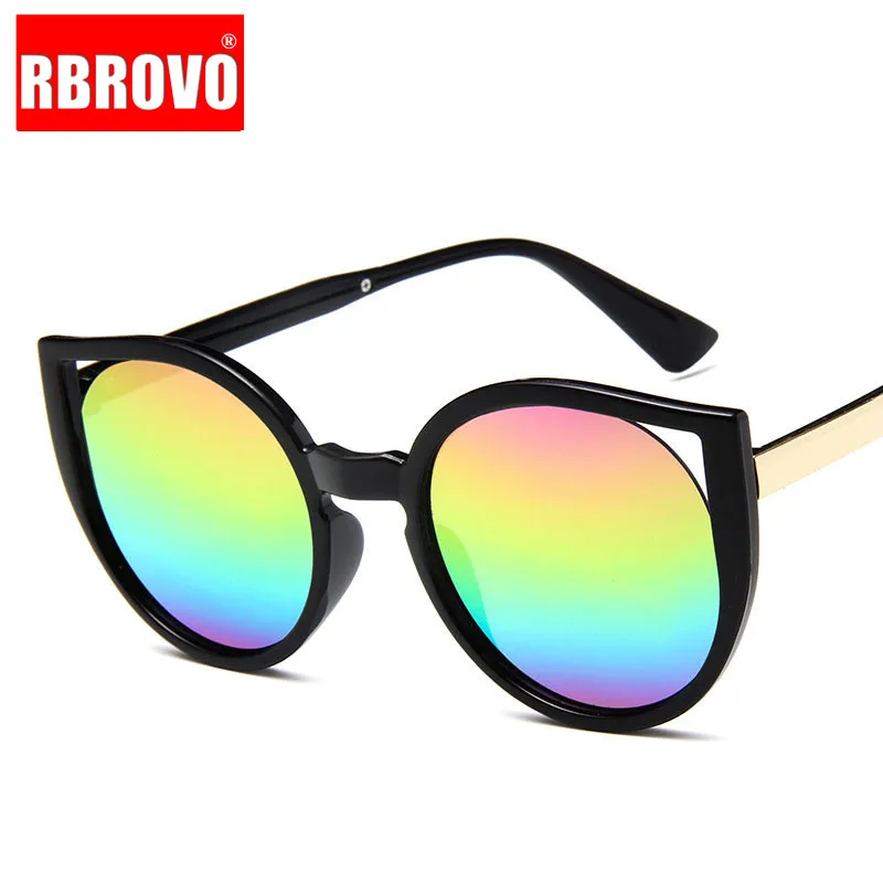 RBROVO, классические солнцезащитные очки Cateye, женские Модные Винтажные Солнцезащитные очки, для покупок, карамельный цвет, очки Oculos De Sol, женские, UV400