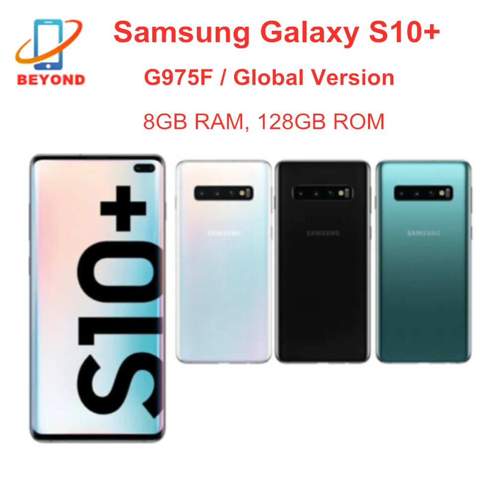 Samsung Galaxy S10 + плюс G975F глобальная Версия 8GB RAM 128GB ROM Octa Core 6 4 &quotNFC мобильный телефон