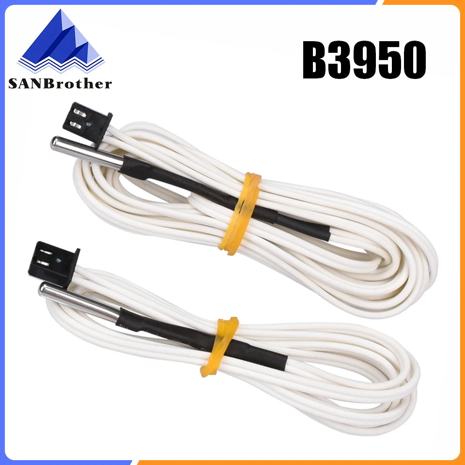 

1M/2M HT-NTC100K Thermistor Temperature Sensor For High Temperature Filament 350 Degrees Hotend Kit B3950 For 3D Printer Parts