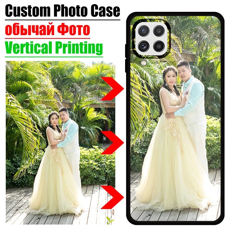 JURCHEN Custom Photo Case For Samsung Galaxy S20 S21 S22 FE S10 Lite Note 8 9 S8 S9 S10e Plus Ultra S6 S7 Edge DIY Picture Name phone pouch for ladies Cases & Covers