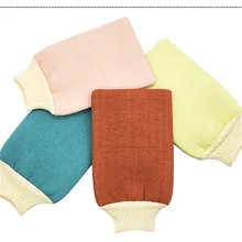 1pc esfrega luvas corpo esfrega esfoliante luvas de banho hidratante spa espuma esponja lavagem pele massagem mitten chuveiro acessórios