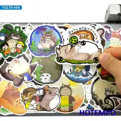 60 pièces mignon mon voisin Totoro Miyazaki Hayao Anime film drôle de bande dessinée téléphone ordinateur portable voiture autocollants pour enfants jouets cahiers autocollant 