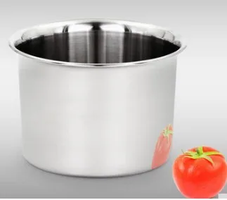 10cm without lid Миска из нержавеющей стали для приготовления пищи, толстая суповая кастрюля с крышкой, мочевина, баночки для яиц, контейнер для масла для приправ, 1 шт - Цвет: 10cm without lid
