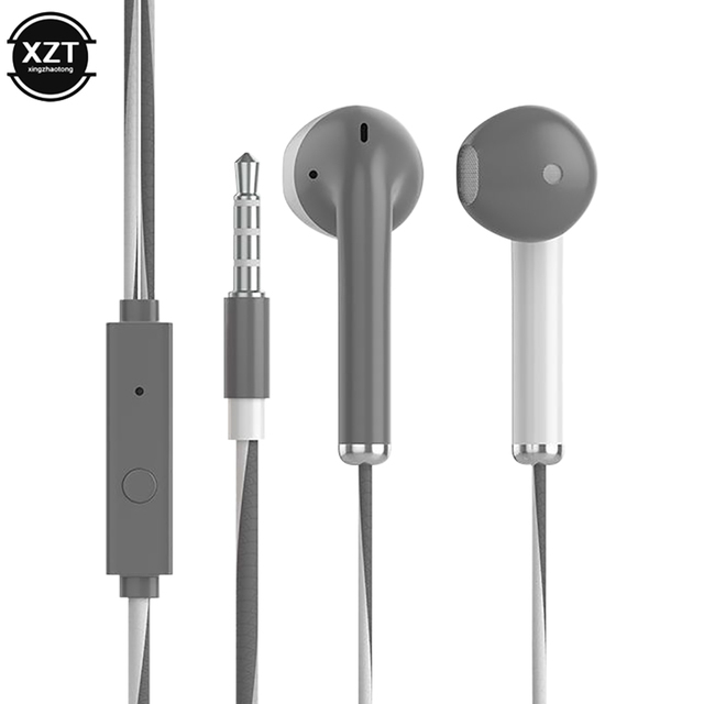 Stereo Earphone 3.5MM IN-Ear Headphone Running Music Game Earphone Noise Cancel For Mobile Phone PC PAD Laptop With Mic