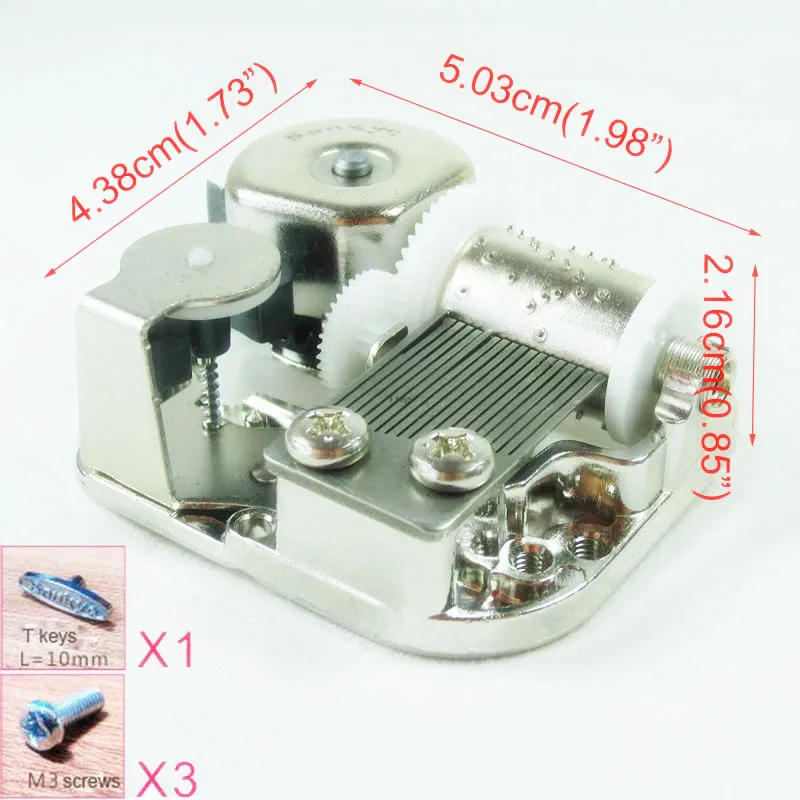 Wind Up Music Box Mechanism, Sankyo Musical Movement, Jurassic Park Theme
