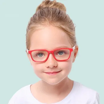 

COOLSIR Baby Anti-blue Light Silicone Glasses Brand Children Soft Frame Goggle Plain Glasses Kids Eye Fame Eywear Fashion