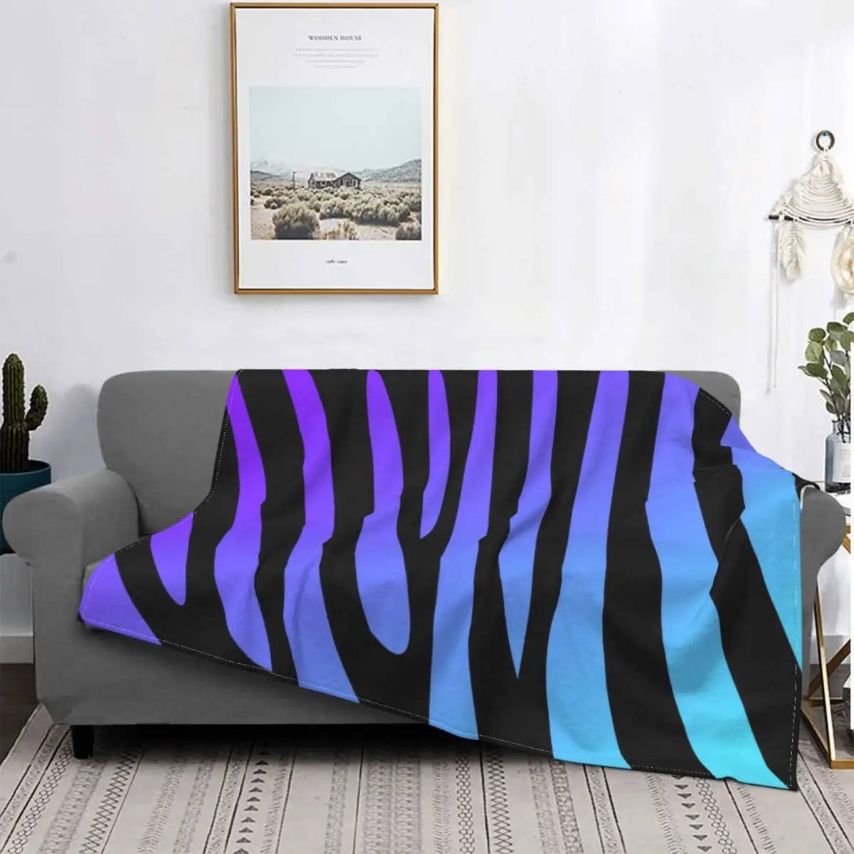 

Zebra Pattern Texture Animal That Is Blanket Stripes Plush Warm Soft Flannel Fleece Throw Blanket For Bedding BedSheet Velvet