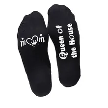 Модные женские мужские белые черные носки королева дома большой геймер подарок письмо забавные носки до середины икры унисекс носки Mujer# P2