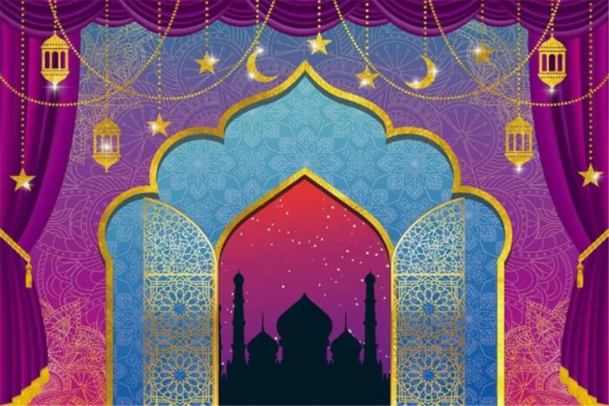 誕生日の魔法のgenie Indianの豪華な背景の写真の背景 背景 Aliexpress