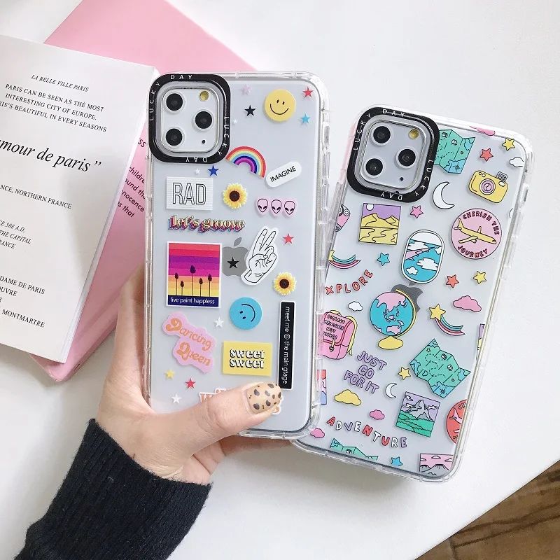 Роскошный смешанный пляжный прозрачный чехол для iPhone 8 7 Plus X XS Max XR 6 S 11Pro