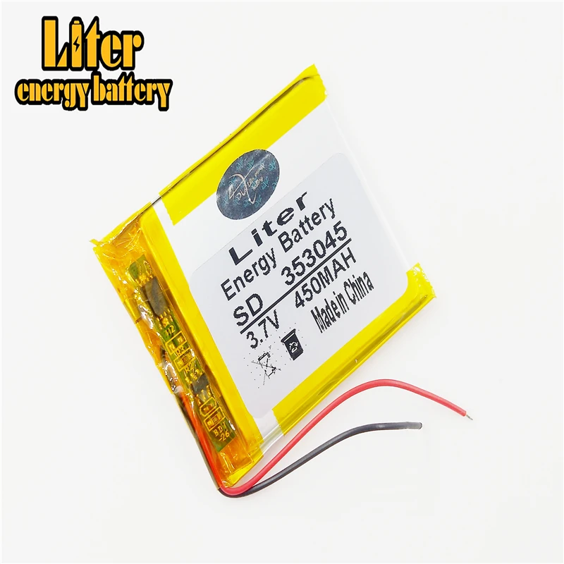 353045 3 7 V 450 mAh MP3 MP4 MP5 перезаряжаемая литий-полимерная батарея для планшета |