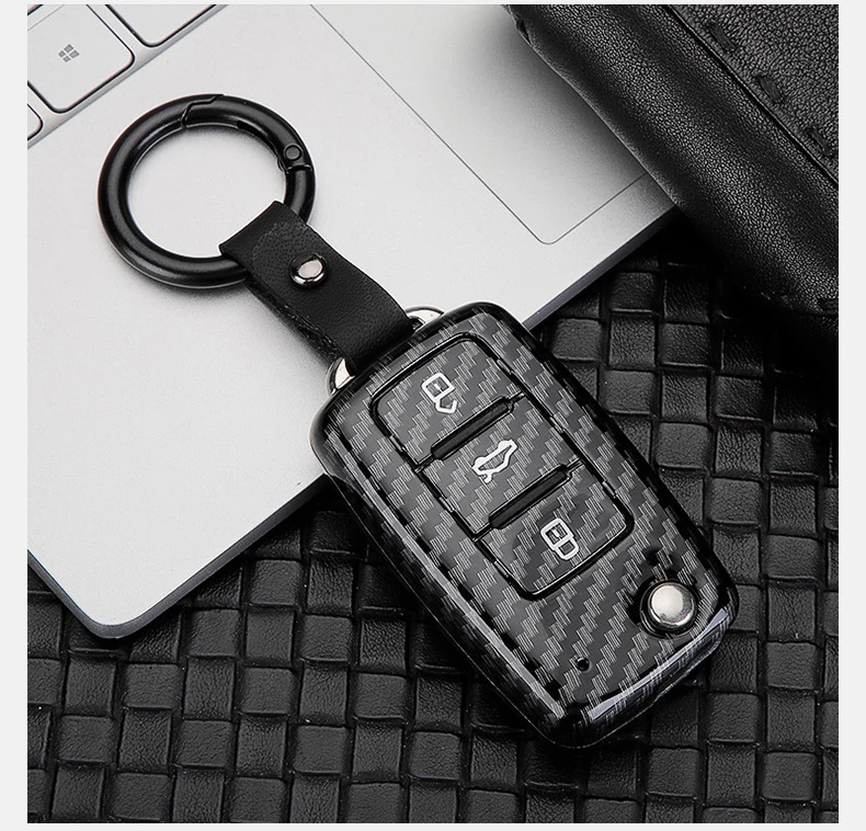 Custodia portachiavi in ABS in fibra di carbonio per VW Volkswagen Polo Golf 4 5 6 7 T5 Passat B6 B5 Skoda Octavia A5 A7 Seat Leon Ibiza Ateca 19 Custodia portachiavi in ABS in fibra di carbonio per VW Volkswagen Polo Golf 4 5 6 7 T5 Passat B6 B5 Skoda Octavia A5 A7 Seat Leon Ibiza Ateca - Haa14c14e0a91405f881a058372b0ab91j