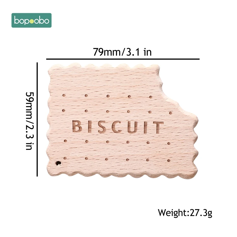 Biscuits Bopoobo 10 шт. детские игрушки Деревянная Лошадка из бука, можно жевать аксессуары для прорезывания зубов, игрушки для новорожденных, детские деревянные погремушки - Цвет: Biscuits