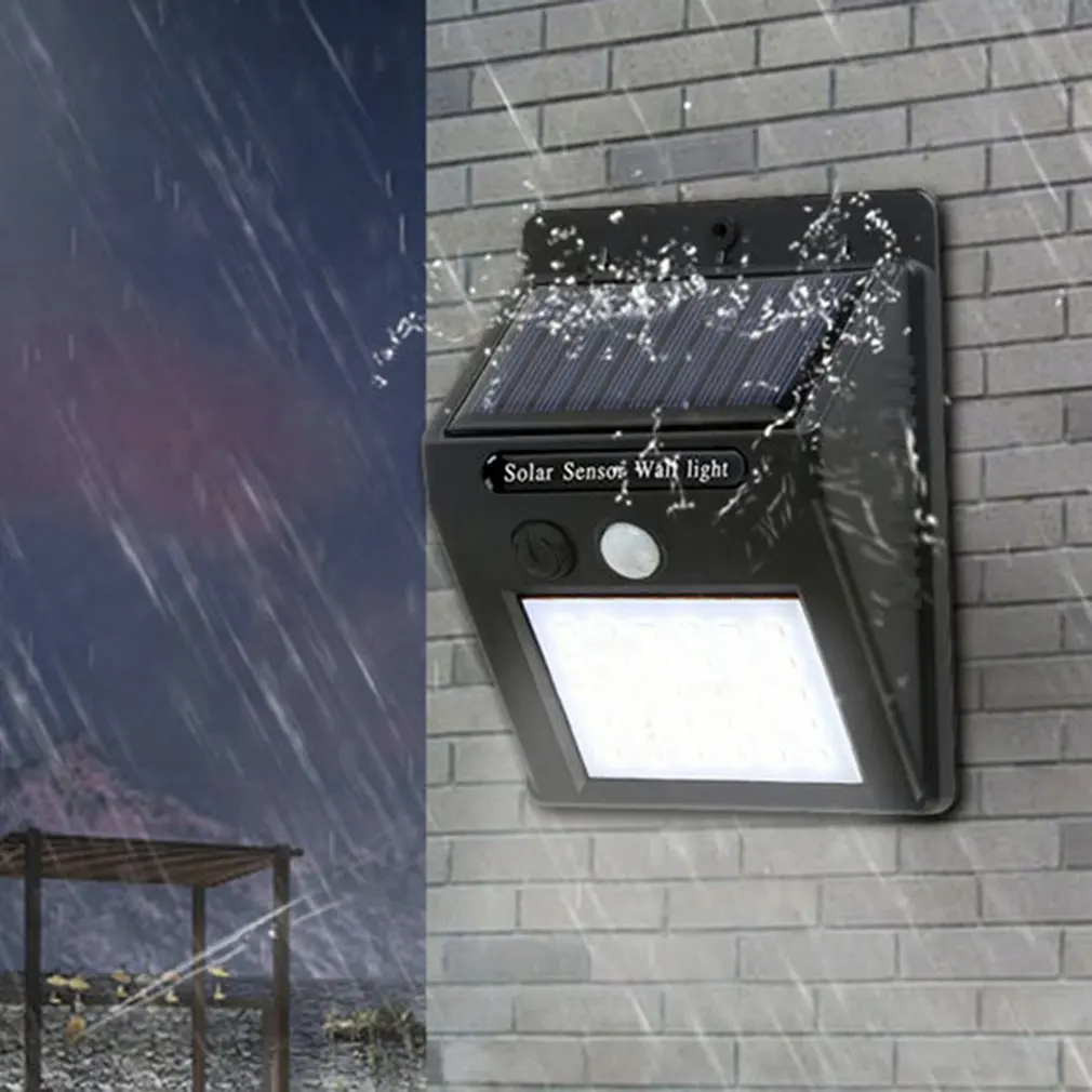 Solar induction wall lamp intelligent human body induction lighting outdoor garden wall hanging lamp Sale