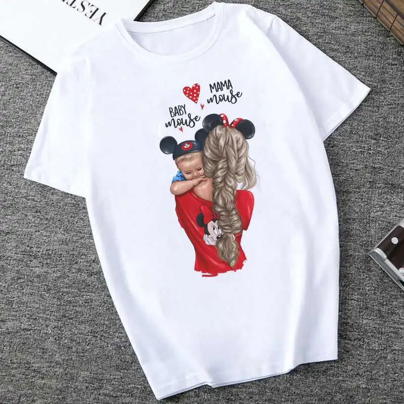 2019 летняя футболка на день матери в стиле Харадзюку Kawaii Super Mom белая модная