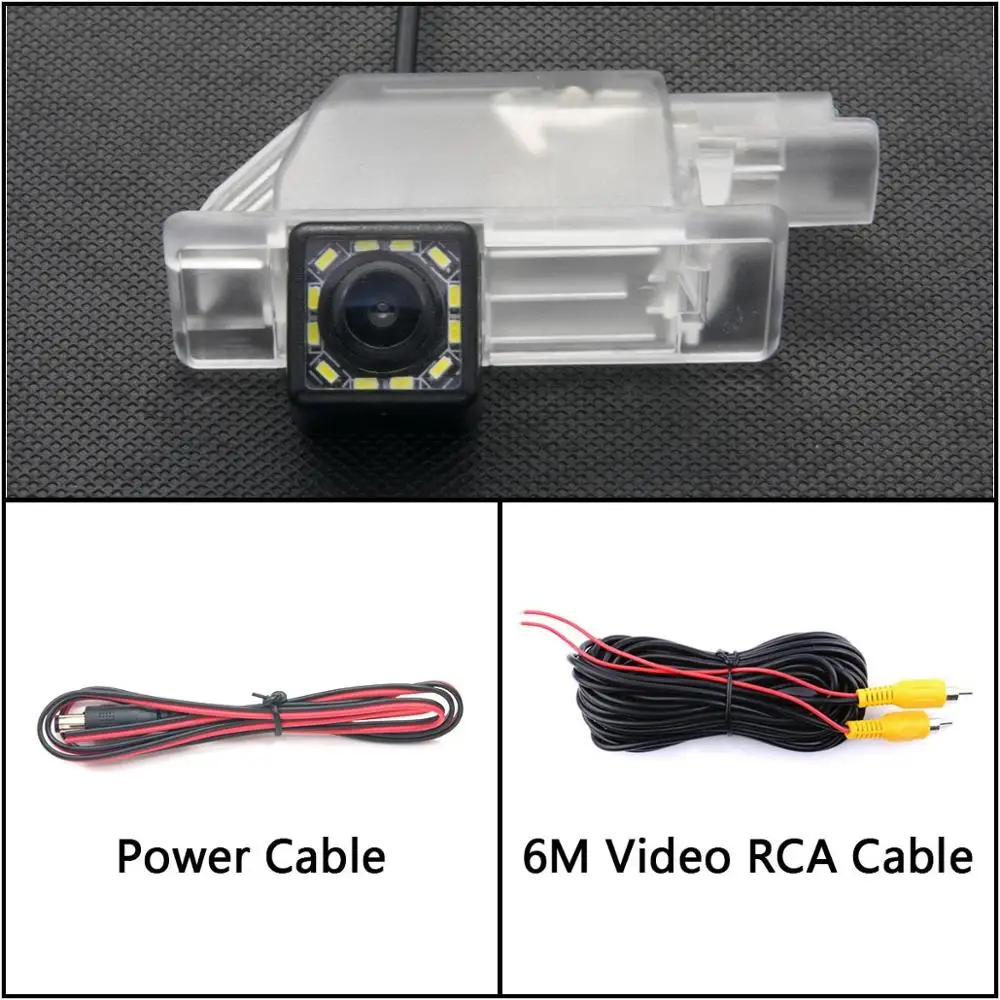 Camera Only 12 LED light Car Backup Rear View Camera For Peugeot 508 sedan 508 SW 508 RXH 2011~ 301 2008 3008 308 Parking LCD Monitor - Название цвета: Camera Only