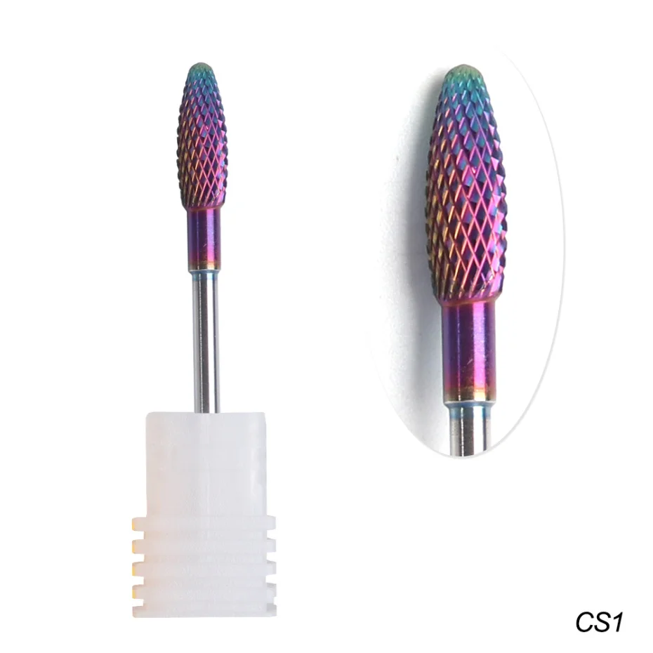 1pc Nail Drill Bits Carbide Electric Tungsten Rotary Manicure Machine Milling Cutters Nail File Pedicure Accessory Tool LACS1-27