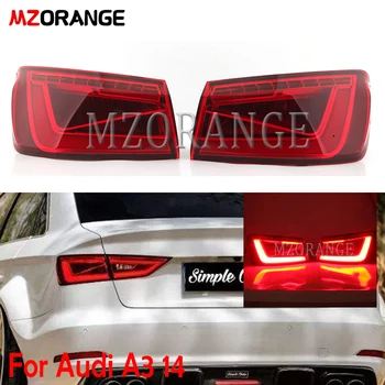 

MZORANGE Rear tail light Left/Right turn signal taillights assembly Brake Light Rear Bumper Light For Audi A3 2014