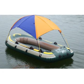 

Inflatable Boat Kayak Accessories Fishing Sun Shade Rain Canopy Kayak Kit Sailboat Awning Top Cover 2 Persons Boat Shelter