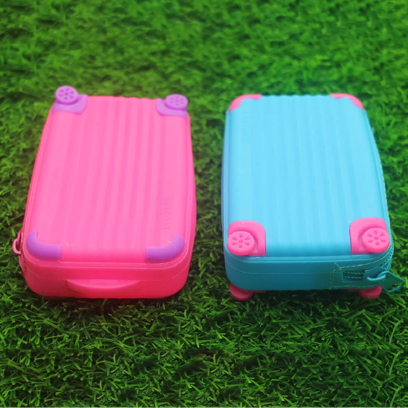 Силиконовый большой вместительный кошелек для монет, Детский чемодан ...