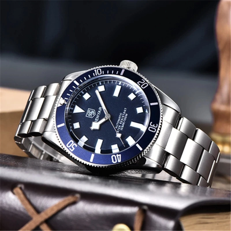 2022 NEW Men Watch Luxury Brand BENYAR Blue Steel Bracelet Waterproof Wristwatch Male Watches Relogio Masculino Zegarek Damski