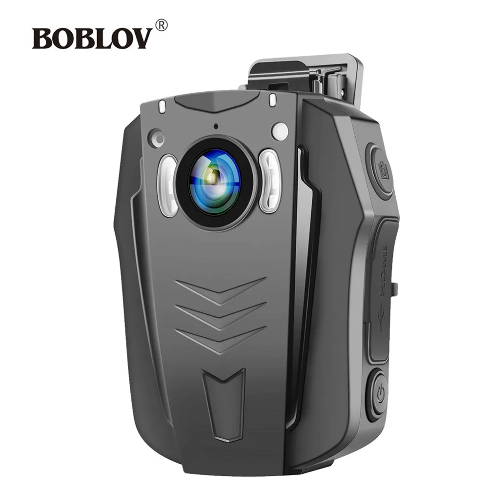 BOBLOV PD70 WiFi Police Camera 1296P Wearable Body Cameras IR Night Vision Camera Built-in Memory Body Audio Recording Mini cam