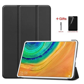 

Slim Folding Leather Case For Huawei MatePad Pro 10.8 Cover for Huawei MatePad Pro 10.8 2019 MRX-W09 W19 AL09 AL19 Case + Film