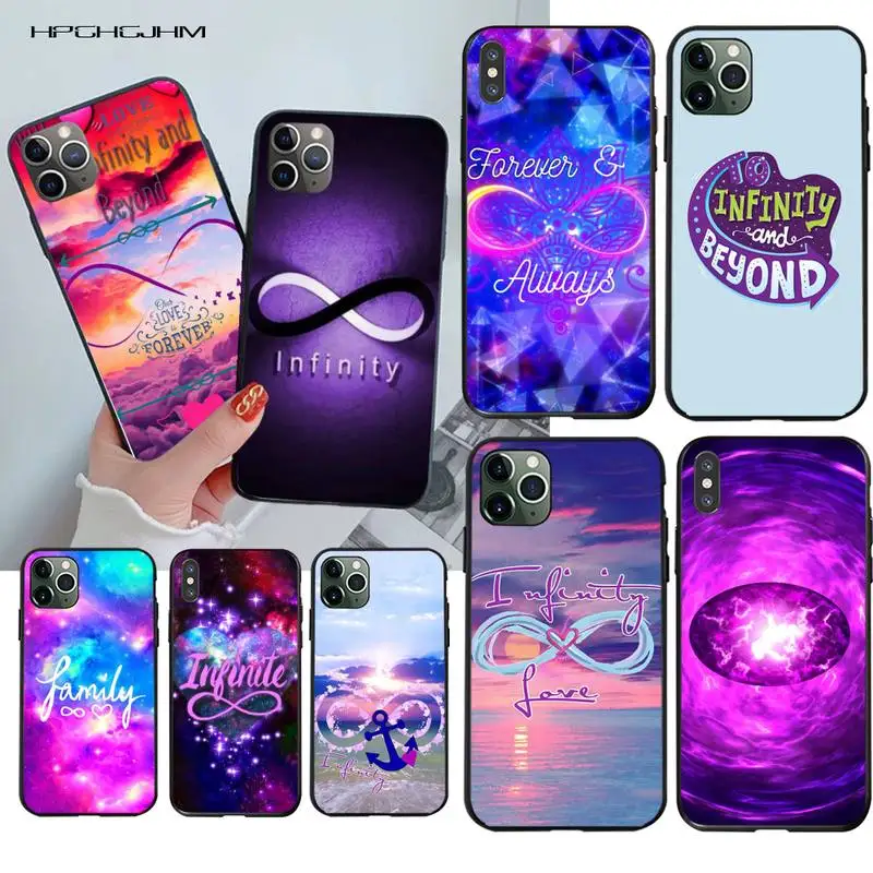 Мягкий силиконовый чехол для телефона HPCHCJHM infinity on purple love из ТПУ iPhone 11 pro XS MAX 8 7 6 6S