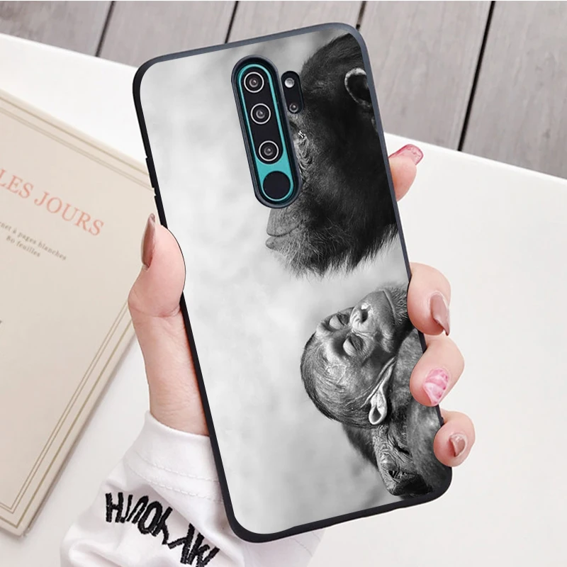 Monkey Gorilla Ape Baby black Silicone Phone Case For Redmi note 9 8 7 Pro S 8T 7A Cover xiaomi leather case cover