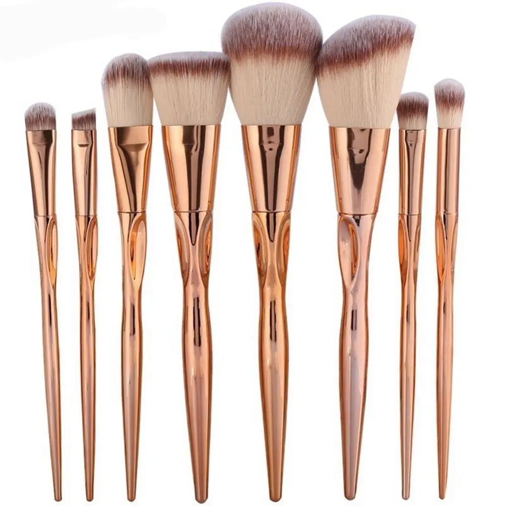 4/8pcs Professional Nylon Makeup Brushes Set For Foundation Powder Blush Eyeshadow Concealer Lip Eye Make Up Brush Cosmetics