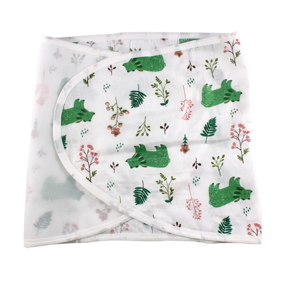 2 Постельные принадлежности для новорожденных; спальный мешок из смешанного хлопка для малышей; мягкое дышащее одеяло с принтом; летнее одеяло для пеленания; милое детское одеяло - Цвет: 2
