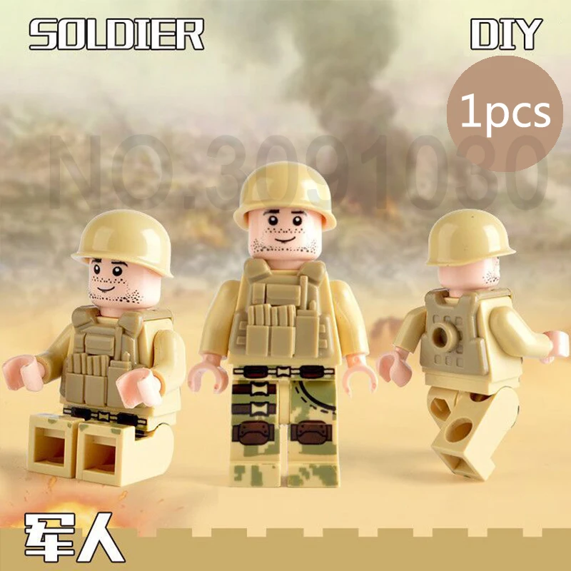 Letsjoy новейшая армейская воздушно Морская модель миньфигов ww2 солдатская Военная