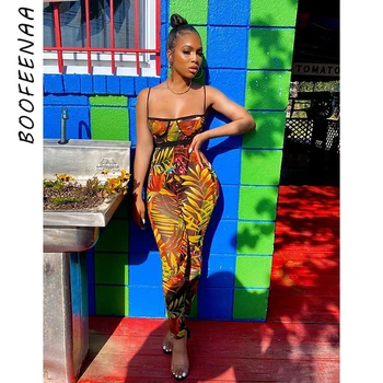 

BOOFEENAA Floral Camo Print Two Peice Set For Women'S Clothing 2020 Bodysuit Leggings Sexy Club Outfits Matching Sets C87-CC26