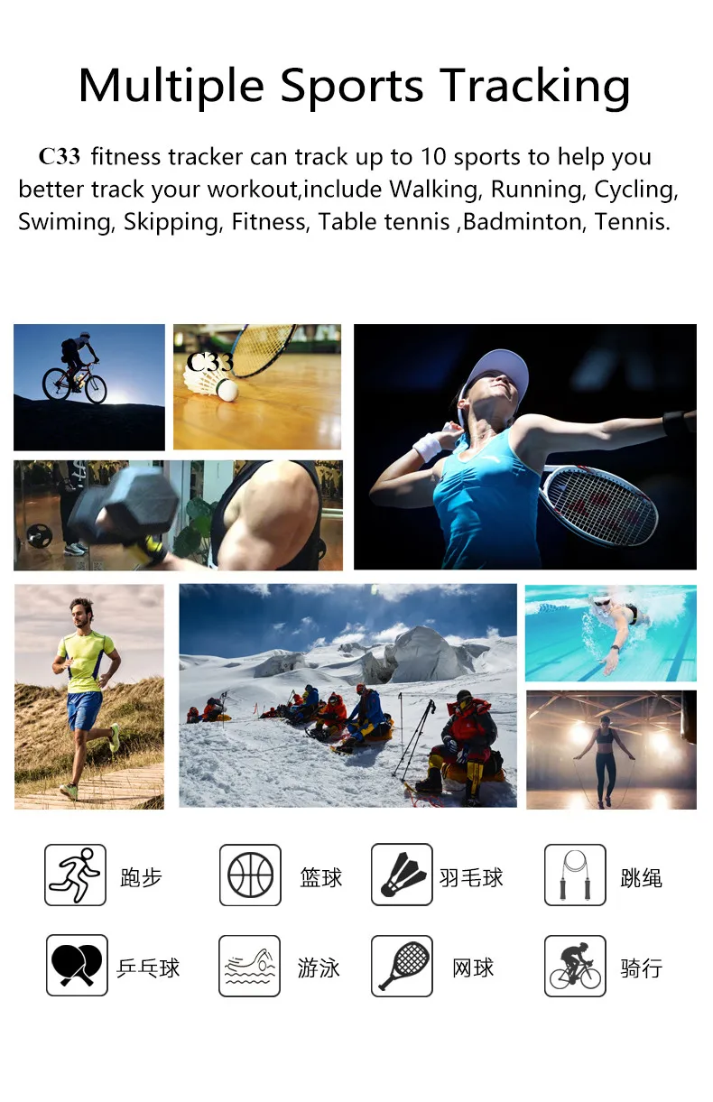 ONEVAN 0.96 inch Smart Bracelet Body Fat Heart Rate Monitor Mutil-Sport Mode Waterproof Men Fitness Band Women Sport Wristband