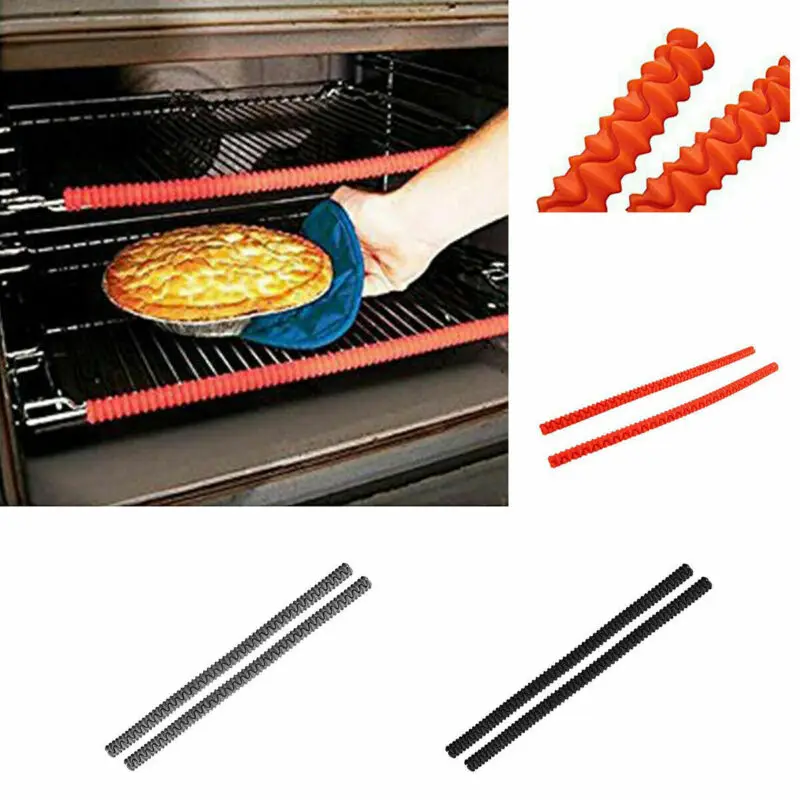 Silicone Oven Rack Guards Silicone Insulation Clip Strip Protect Edge  Guards Avoid Burns Baking Gadget Kitchen Tool
