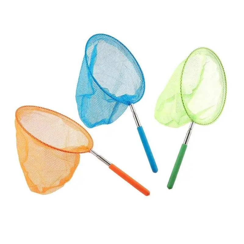 Hot Sale Fishing Net Delicate Design 3x Children Fishing Nets Stainless Steel Telescoping Foldable Landing Net Pole