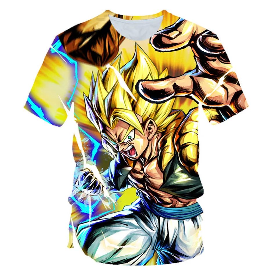 Коллекция года, летняя детская футболка с драконом и шариком Z Ultra Instinct God Son Goku Super Saiyan Детская футболка с 3D принтом Футболка для мальчиков и девочек - Цвет: picture show PT-243