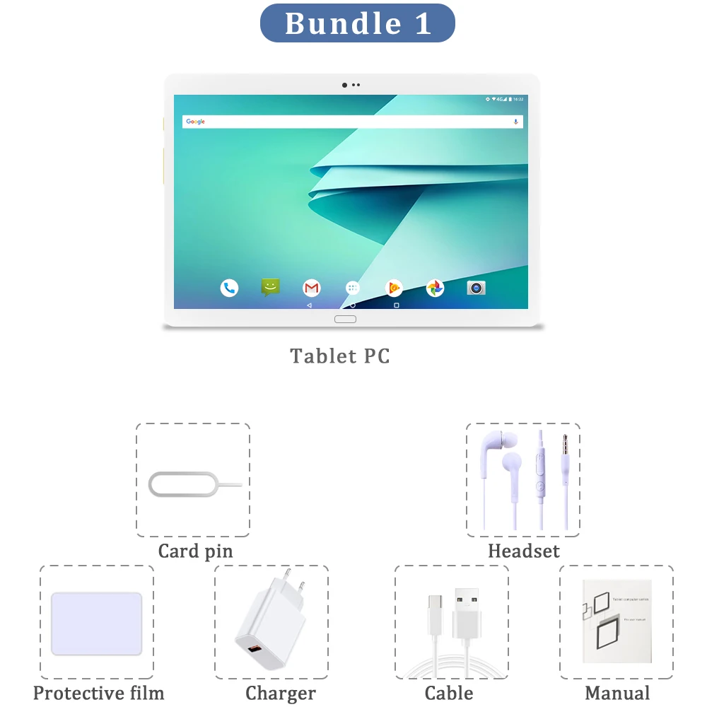 2021 Hot Sell 10.6 Inch 10 Core 6+128GB Android 8.0 WiFi Tablet PC Dual SIM Dual Camera Bluetooth 5G WiFi Call Phone Tablets 10" latest tablets Tablets