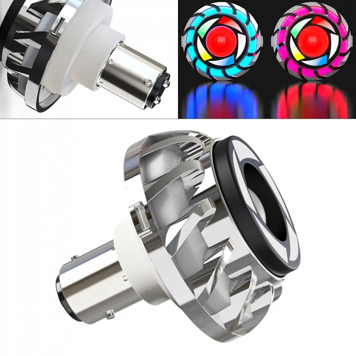 

Universal Motorcycle Strobe Flash Light Taillight LED Motorbike Brake Rear Lamp Tail Light