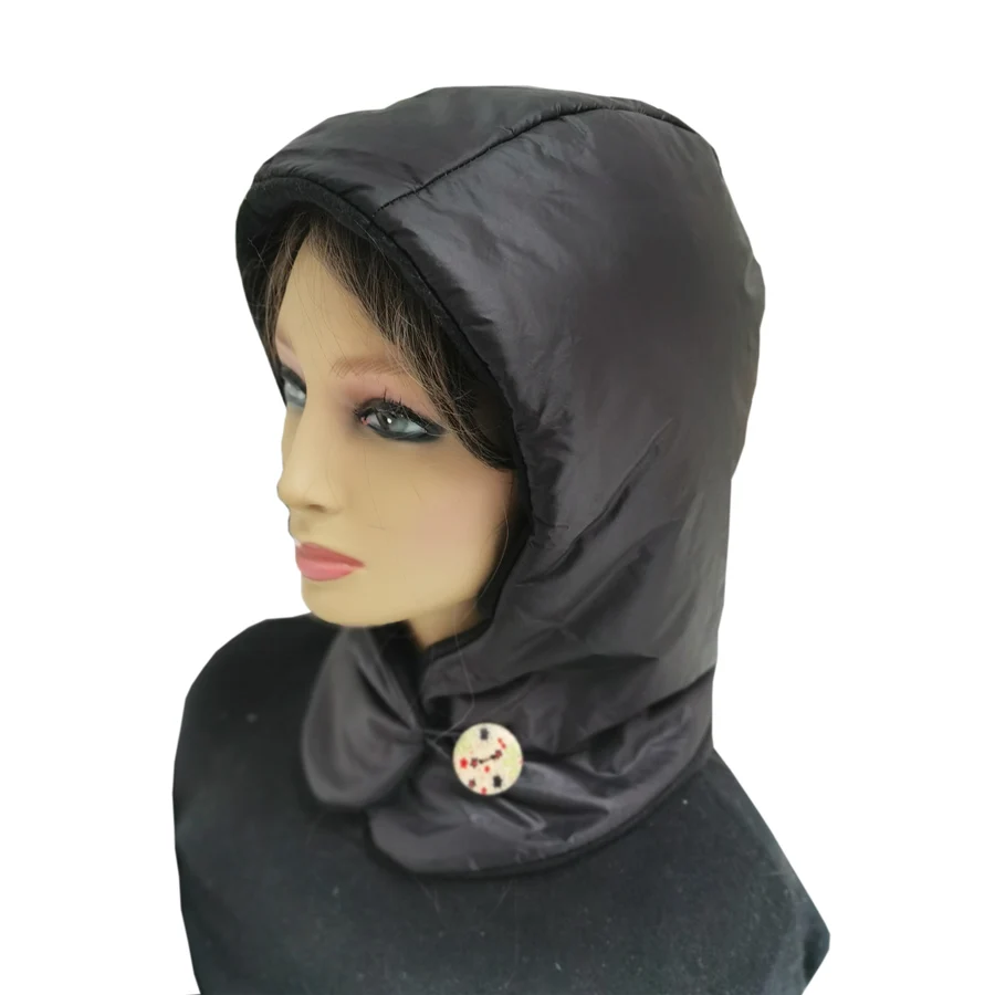 Winter Hat Fashion Ultralight Outdoor Down hat women Waterproof light winter Puff Neck warm Windproof Hood Ear Covering cap