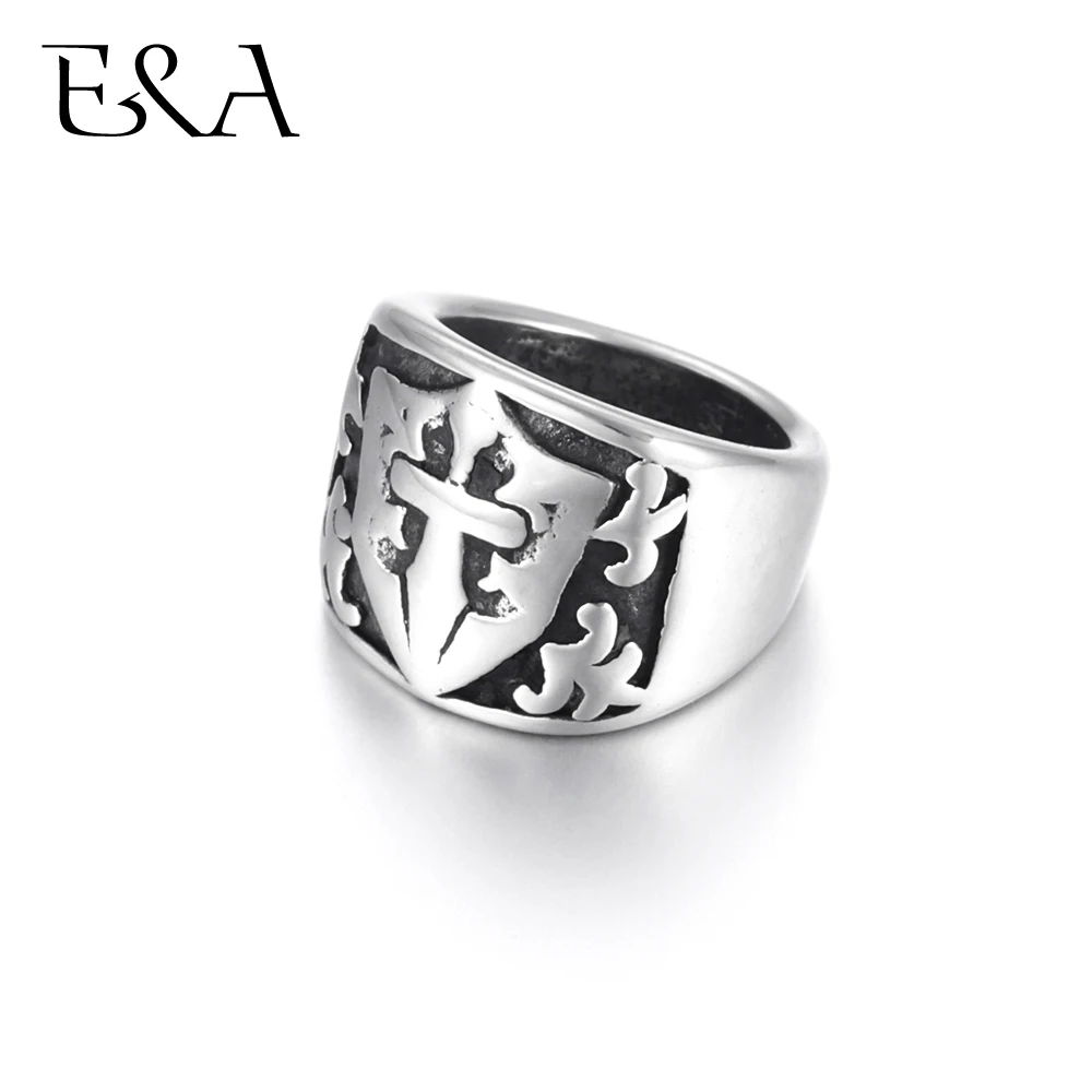 Бусины из нержавеющей стали с большими отверстиями набор 4 шт. в форме колец