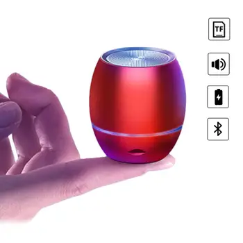 

Minui Bluetooth Speaker Portable Wireless Music Player with Mic for Handsfree Support TF Card Play Smart Noise Reduction