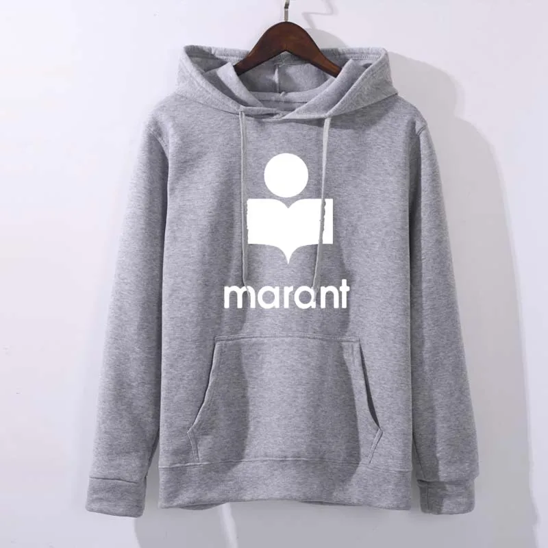 Light grey Новейшая Женская хлопковая толстовка с капюшоном большого размера с опущенными плечами и логотипом спереди и карманами-кенгуру - Цвет: Light grey