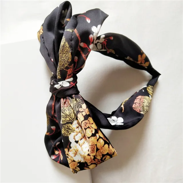 Floral Big Bow  Hairbands  For Women Korea Hair Accessories For Girls Hair Band Hair Bows  Hairband Headbands Light Purple