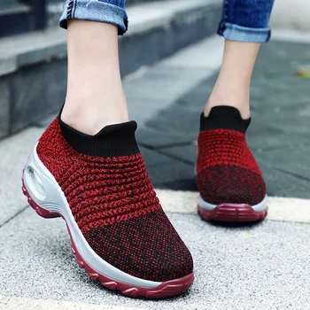 

Women Running Shoes Outdoor Walking Breathable Comfortable Cushioning Woman Sport Jogging Shoes Non-slip Sneakers N4-57