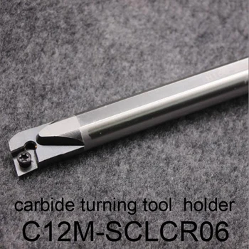 

C12M-SCLCR06 SCLCR 12mm Turning Tool Holder Carbide tungsten insert Boring Bar Lathe Cutter Tools carbide woodturning tools