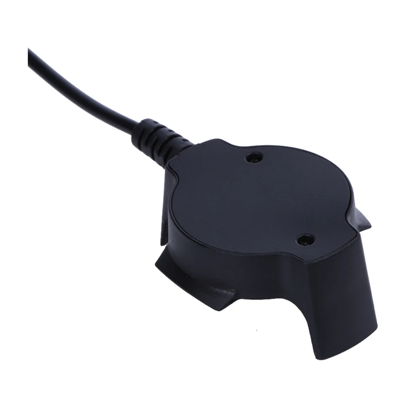 Черное зарядное устройство с USB кабелем для зарядки и передачи данных 5 В/300 мА