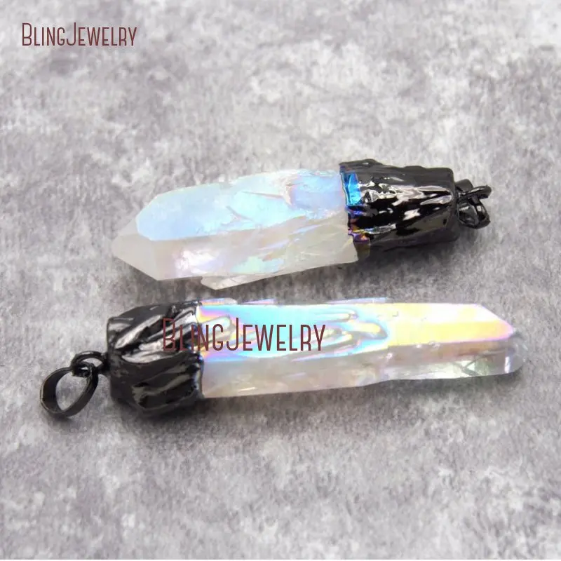 

Raw Rough Point Pendant Healing Crystal Point Stick Pendant Angel Aura Crystals Quartz Pendant PM26926