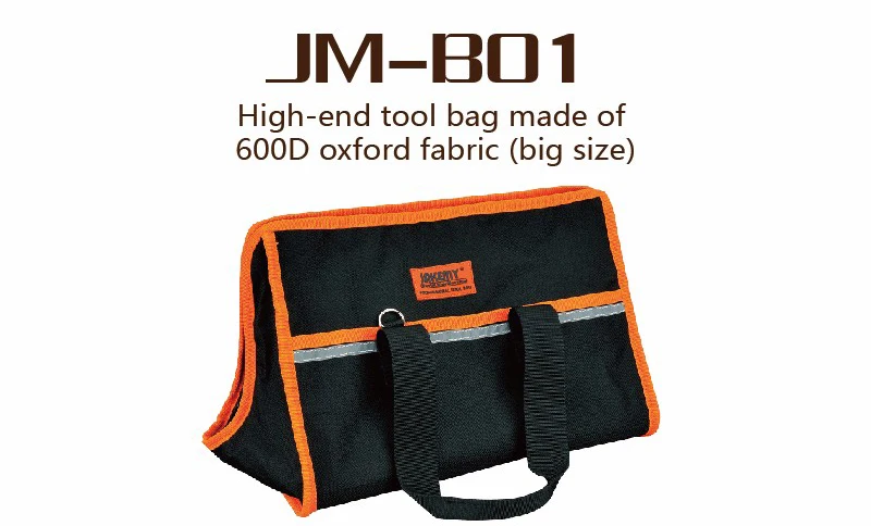 heavy duty tool bag JAKEMY Multifunction Oxford Cloth Tool bags Waterproof Storage Pocket Tools Pouch Portable Wear-resistant Repair Tool Bag electrician tool bag