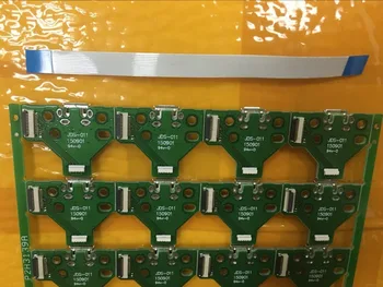 

100pcs Cable + High Quality USB Charging Port Socket For PS4 Dulshock controller with board jds-011